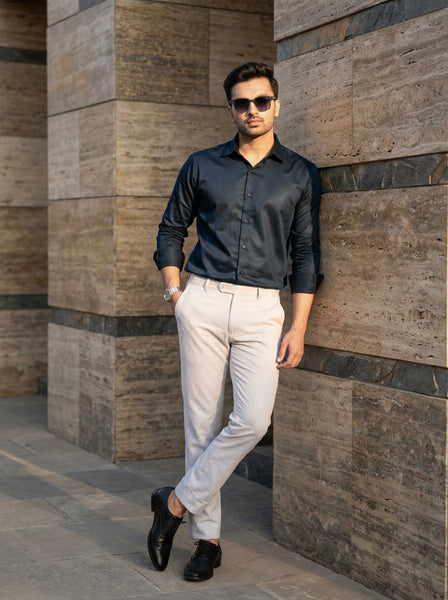 ARIS PREMIUM GIZA SATIN FULL SLEEVE SHIRT