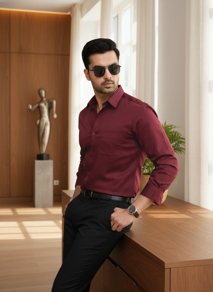 NEO PREMIUM GIZA SATIN FULL SLEEVE SHIRT